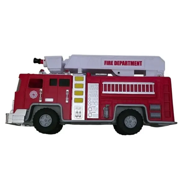 Red Fire Department Toy Truck Light Up And Sound