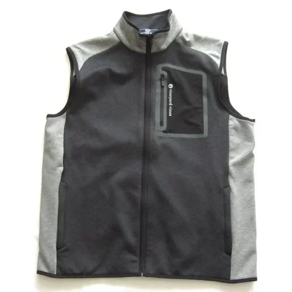 Men Vineyard Vines On-The-Go Full Zip Shep Vest Sz M (MJ65)‎