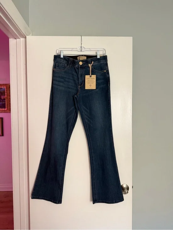DEMOCRACY Dark Indigo Flare Jeans