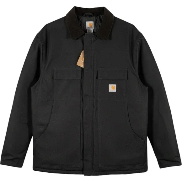 Carhartt Traditional Coat C003 Black Duck Canvas Quilted Jacket Mens 2XL NWT