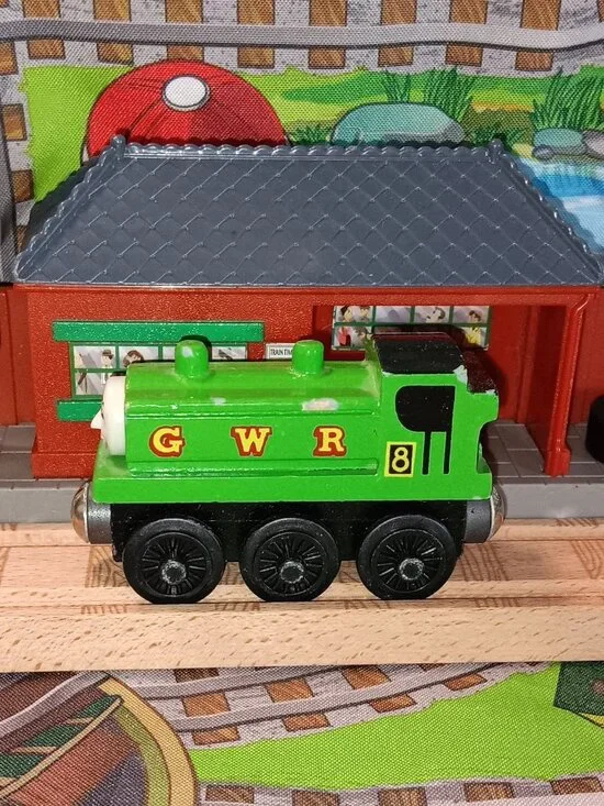 Thomas Wooden Railway Train Track Engine DUCK GWR #8