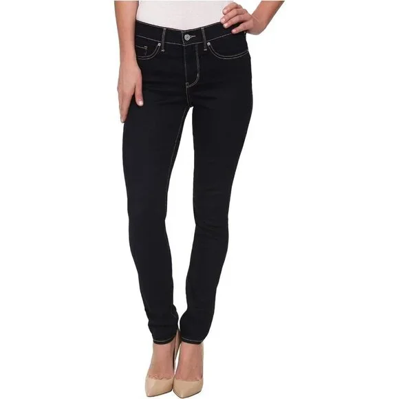 Womens Skinny Jeans Cotton Blend High-Waisted Tummy Control Classic Fit