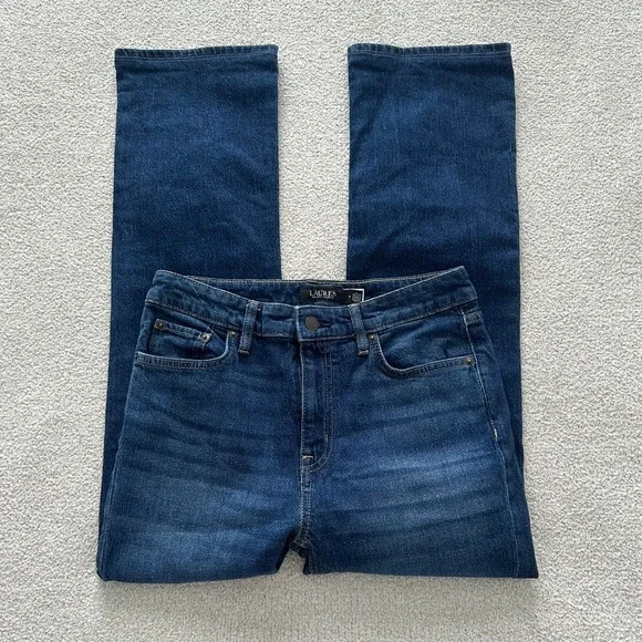Ralph Lauren Women's Deavie Full Length Straight Leg Jeans size 4