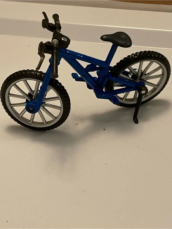 Blue Kids Toy Bicycle Miniature - Playset Accessory