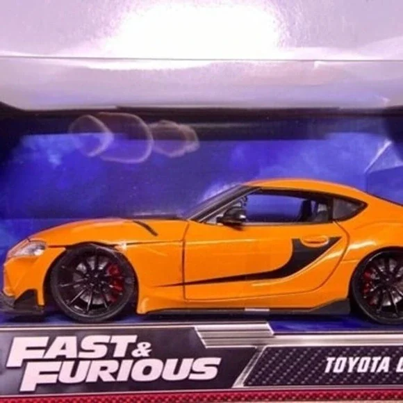 Jada Toyota GR Supra Fast & Furious F9 Orange‎ Die-cast 1:24 Model Car NIP 2022