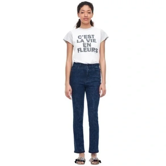 LA VIE REBECCA TAYLOR Ines Acid Ink Wash Jeans