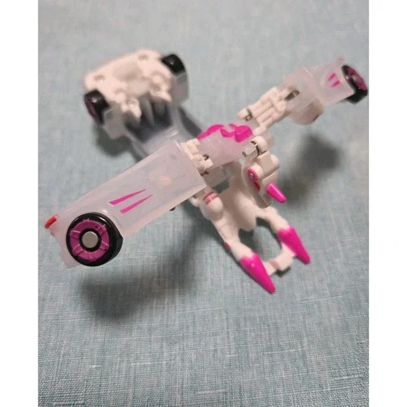 Mattel Mecard Mecanimals‎ MIRINAE Vehicle White Transforming Toy Unicorn