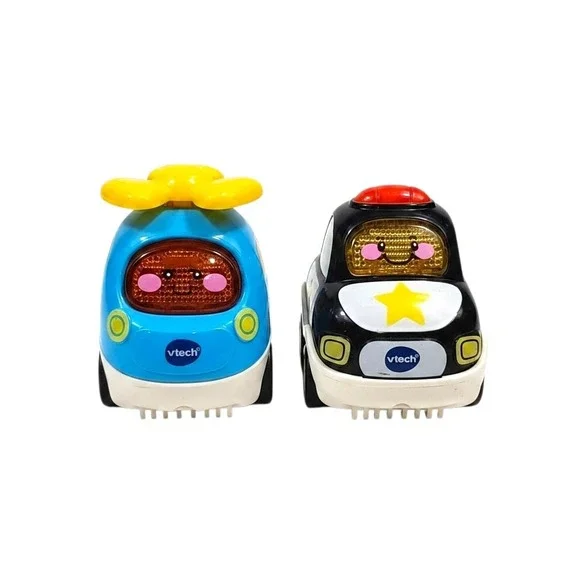 VTech Go Go Smart‎ Wheels Police Car and Helicopter Lot Interactive Toddler Toys