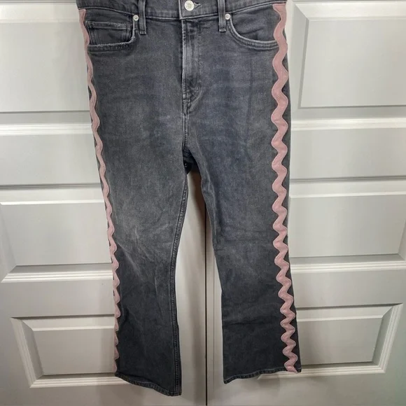 Citizens Of Humanity Jeans Demy Cropped Flare Date Night Pink Wave Size 26 Gray