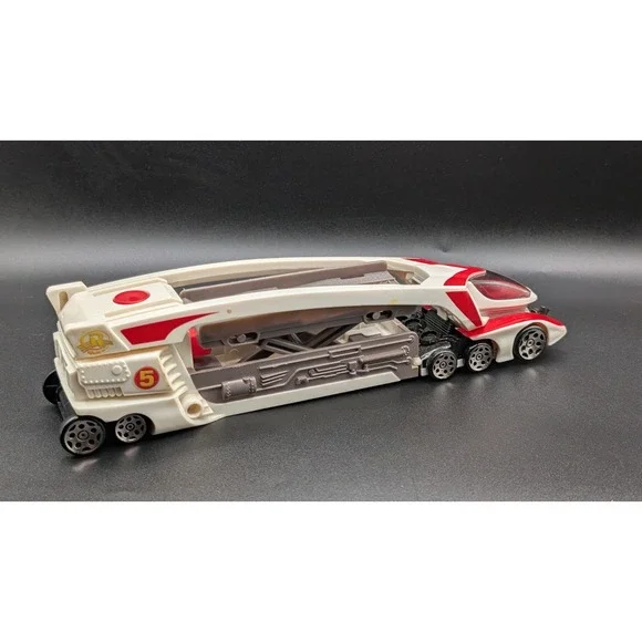 2008 Hot Wheels Speed Racer #5 Big Rig Car Carrier Transporter Launcher Truck