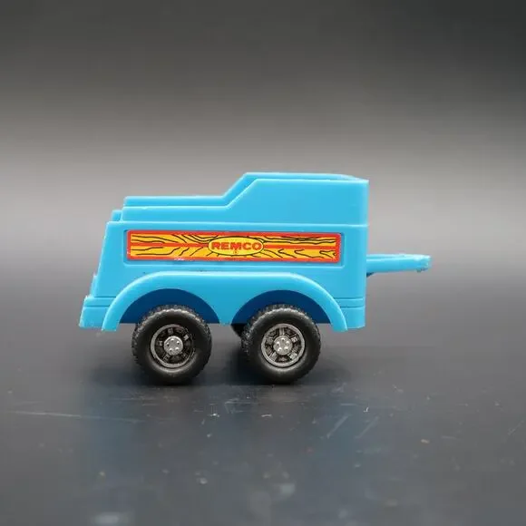 Remco Horse Truck Trailer Blue 3