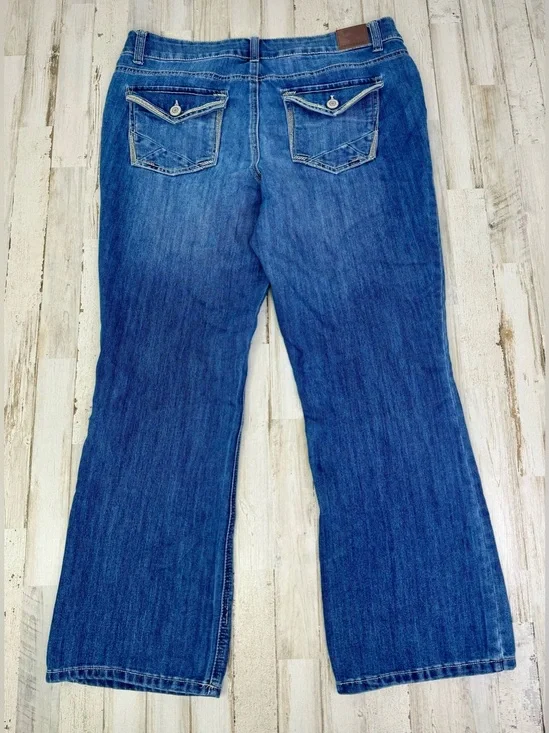 Maurices Jeans Womens 16S Blue High Rise Straight Leg