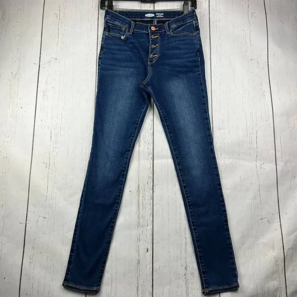 Old‎ Navy 33x26 Mid Rise Straight Cut Jeggings Jeans Pants Women