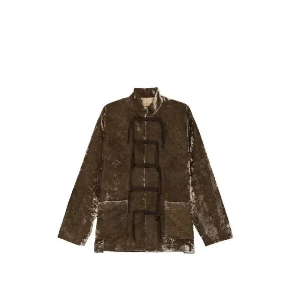 Uma Wang Men Velvet Jacket