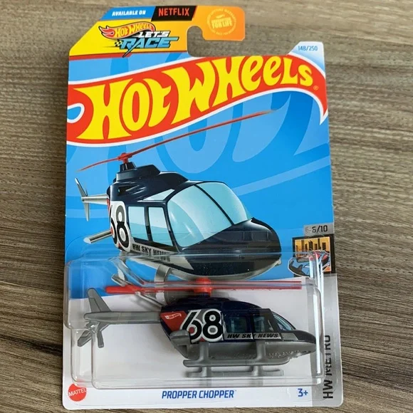 Hot Wheels Proper Chopper Helicopter Metro Hotwheels New 2024 Lets Race Copter