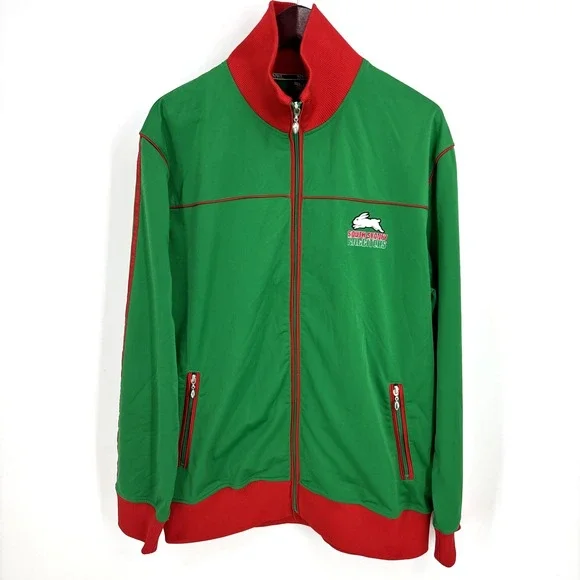 Vintage South Sydney Rabbitohs Authentic NRL Track Jacket 2004 Rugby Mens 2XL‎