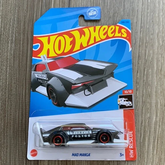 Hot Wheels Car Police MAD MANGA HW Rescue Emergency Cop Vehicle Hotwheels New