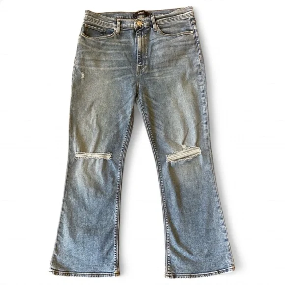 Hudson Barbara Bootcut Jeans Light‎ Blue Distressed