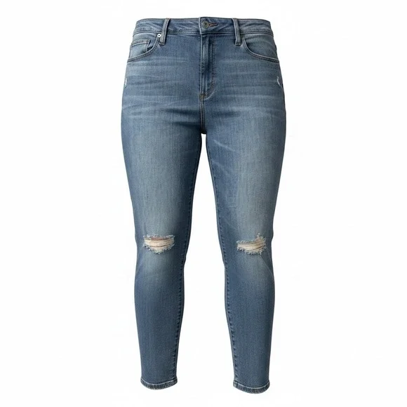 Universal Thread Distressed High Rise Skinny Jeans Blue Women 18/34R 38x28.5