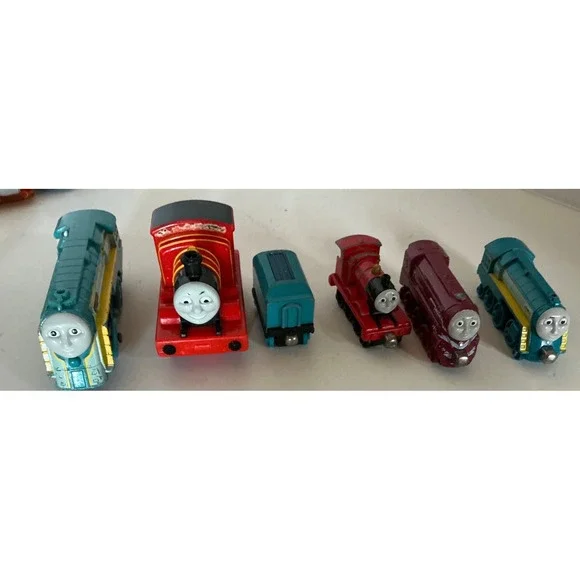 Mattel Thomas & Friends Take-n-Play Diecast Magnetic Train Lot James Connor 6pc