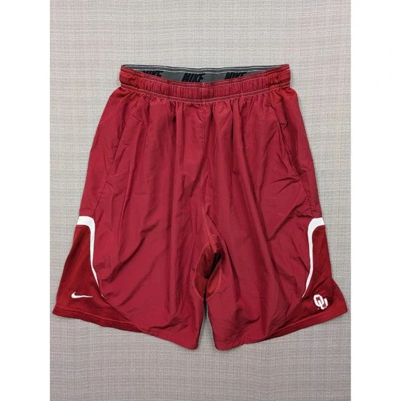 Oklahoma Sooners Shorts Mens XL Red NCAA Basketball Nike Dri-FIT OU Logo