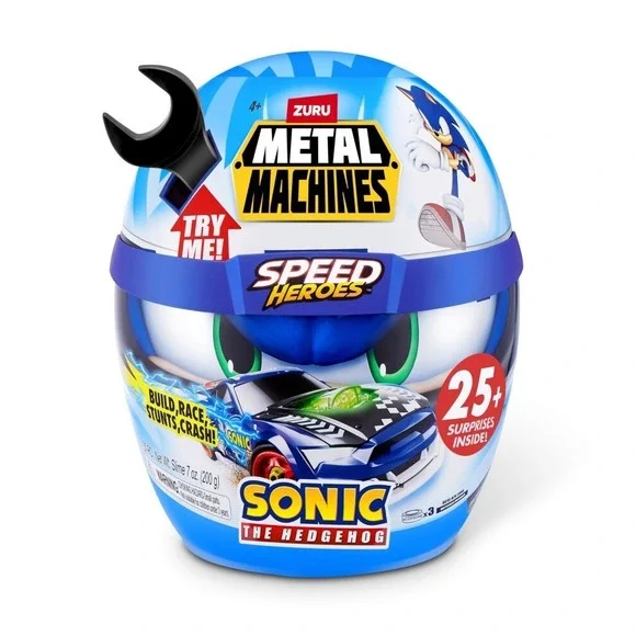 ZURU Metal Machines Speed Heroes Sonic the Hedgehog Toy Kids