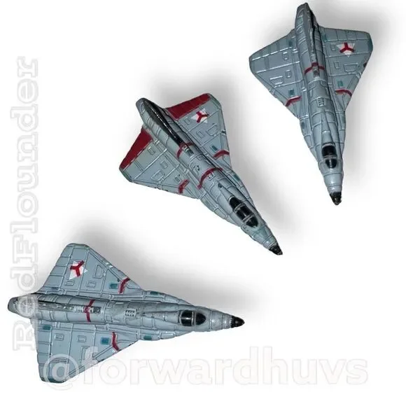Micro Machines Fighter Jets Mega Force Diecast Kenner KPT89 - Set of 3