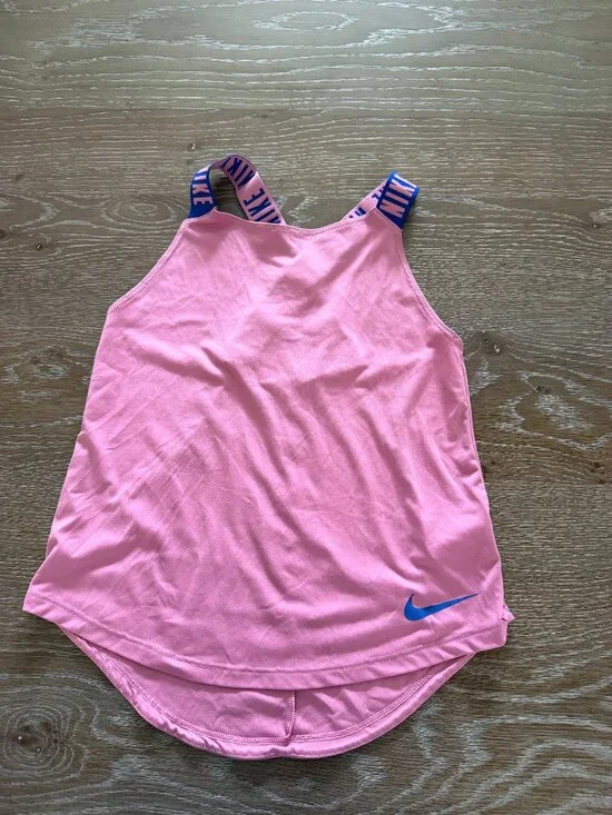 Girls Nike Dri-fit pink/blue tank top size Medium