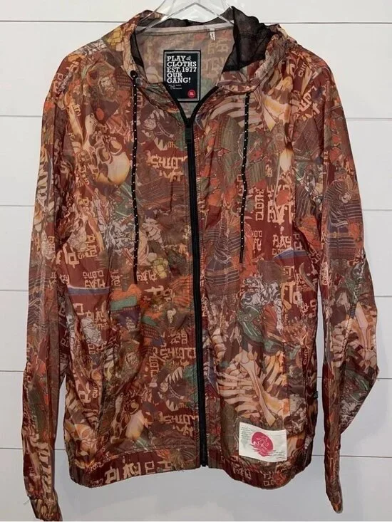 Play Cloths Y2K EST 1977 Our Gang Justice Graphic Jacket Mens Size XL
