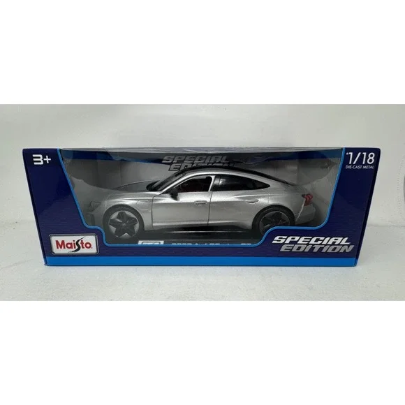 Maisto 2022 Audi RS e-Tron GT‎ Special Edition 1:18 Diecast Car Silver/Blk NEW!