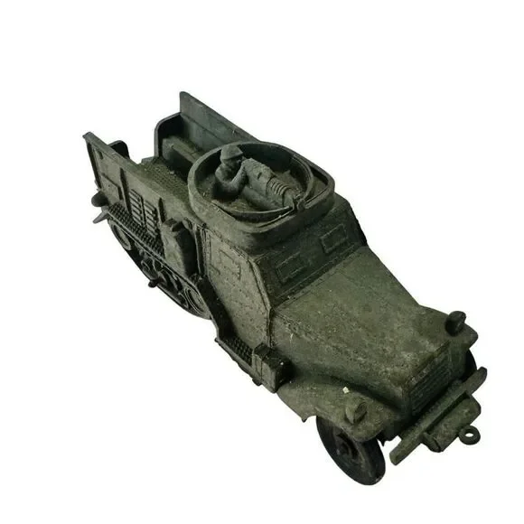 Auburn Green Rubber WWII Half Track Military Truck Tank USA Vintage #652 - 5.5”