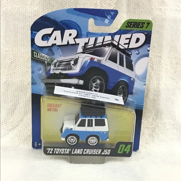 CarTuned Series 7 Classics '72‎ Toyota Land Cruiser J50 Diecast Blue White 04
