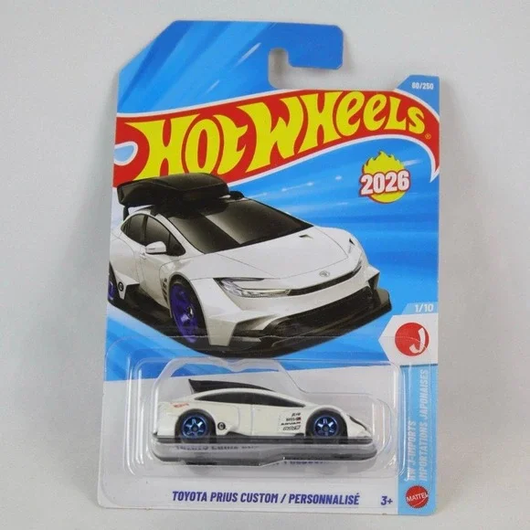 Hot‎ Wheels White Toyota Prius Custom Toy Car - NEW