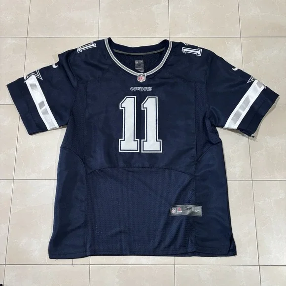 Cole Beasley Jersey Dallas Cowboys Stitched Mens 2XL 52 Blue Nike On Field Sewn
