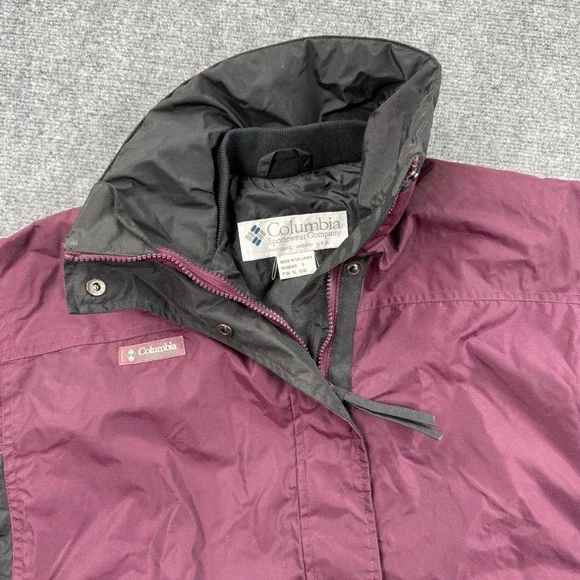 Columbia Sportswear Company Bugaboo Jacket Small Burgundy Full Zip Women's‎