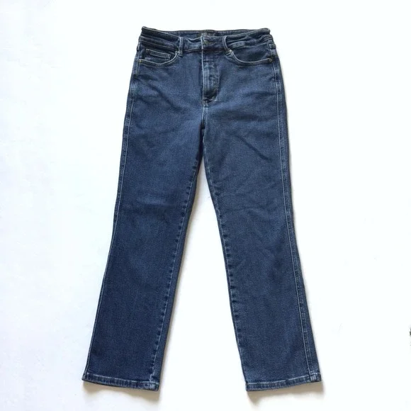 Judy Blue Straight Leg Jeans Womens 11 30 High Waist Stretch Medium Wash Denim