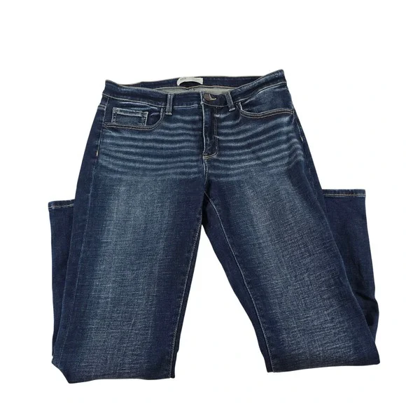 BKE Payton Mid Rise Tailored Bootcut Jeans Dark Wash ABK2169S 31x29.5