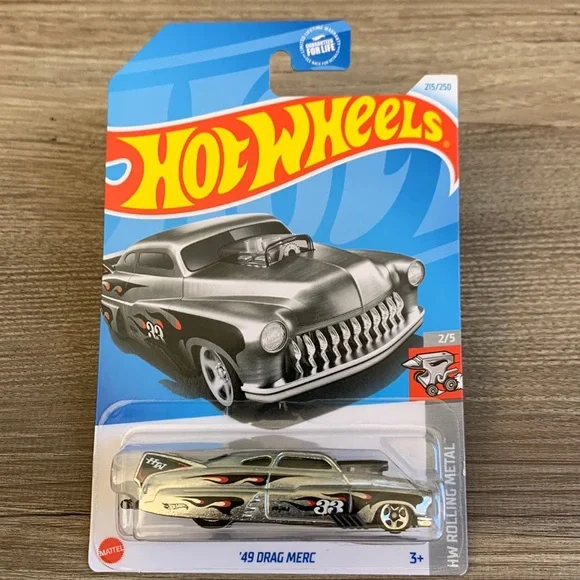 Hot Wheels 49 Drag Merc Rolling Metal Hotwheels Mercury Dragster Race Car New