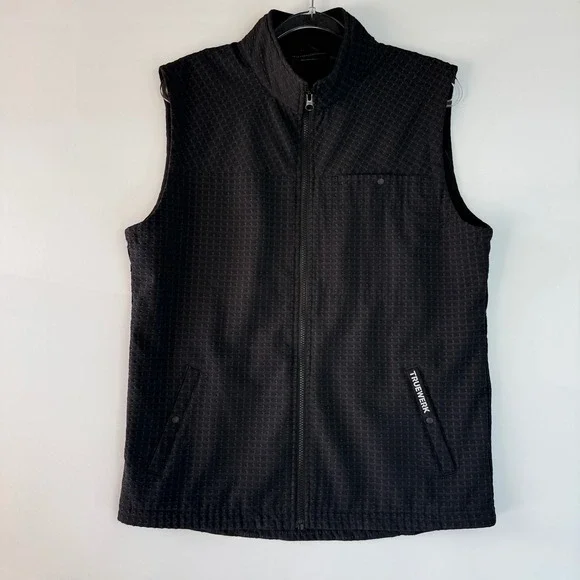 Truewerk Technical Workwear Vest Mens M Soft‎ Shell Fleece Lined Black