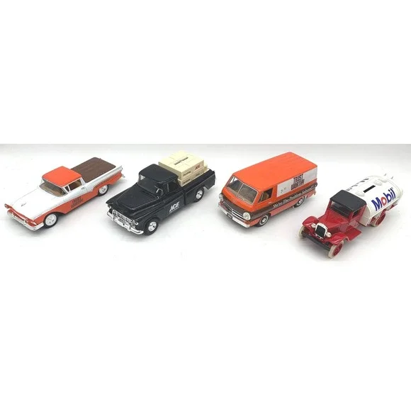 Ertl Liberty Classics Die Cast Coin Bank Lot 4‎ Ford Chevy Dodge Hawkeye