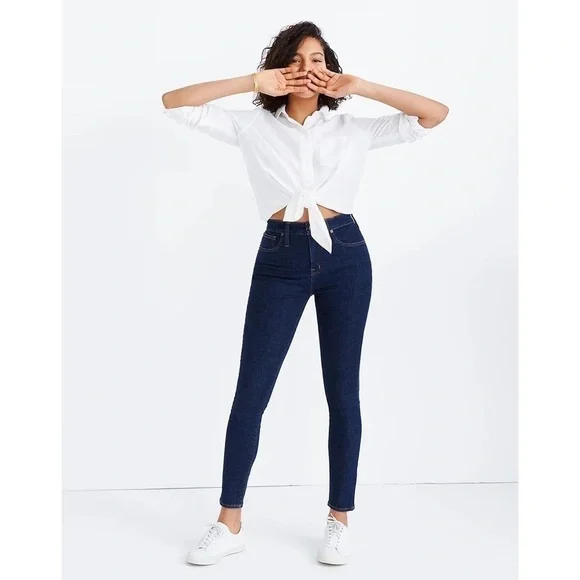 Madewell Curvy High-Rise Skinny Jeans in Lucille Wash Size 25