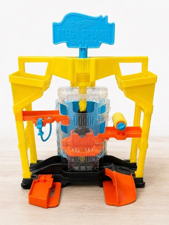 Mega Splash Car Wash Playset - Yellow & Blue