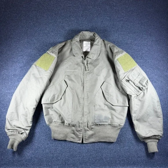 Valley Apparel CWU-36/P Jacket Sz L 25x26 Sage Green Aramid Flight Military