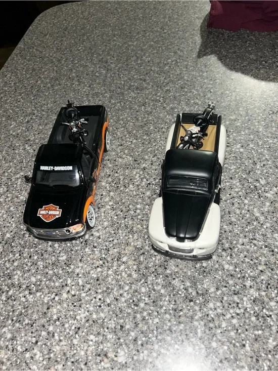 Harley-Davidson Pickup Truck and Motorcycle Duo