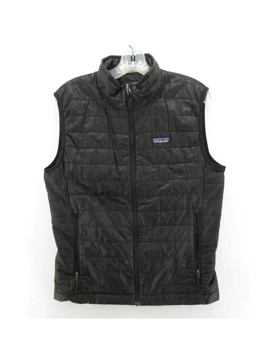 Patagonia Vest Small Nano Puff Primaloft Quilted Full Zip Insulated