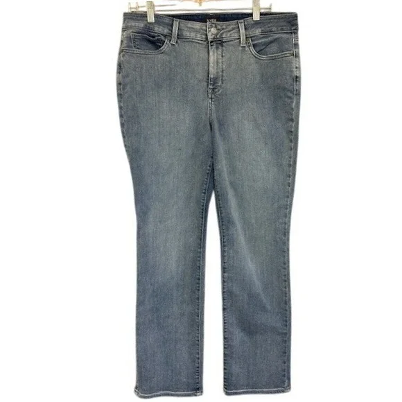 NYDJ Women's Marilyn Straight Leg Lift Tuck Stretch‎ Jeans Size 14