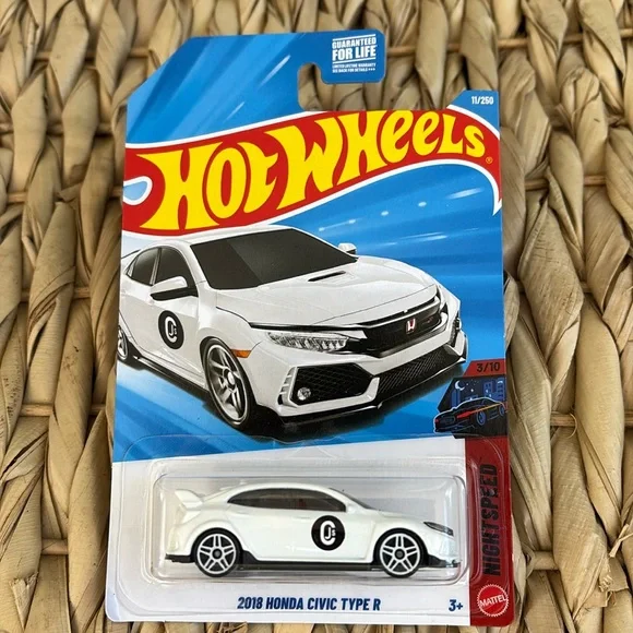 White 2018 Honda Civic Type R Hot Wheels Car Hotwheels Diecast 2026 New