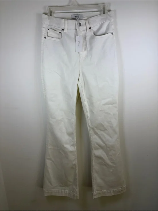 SPANX Lycra Flare High-Rise Jeans- Color: Linen Sz 10 *See Description* NWT Flaw