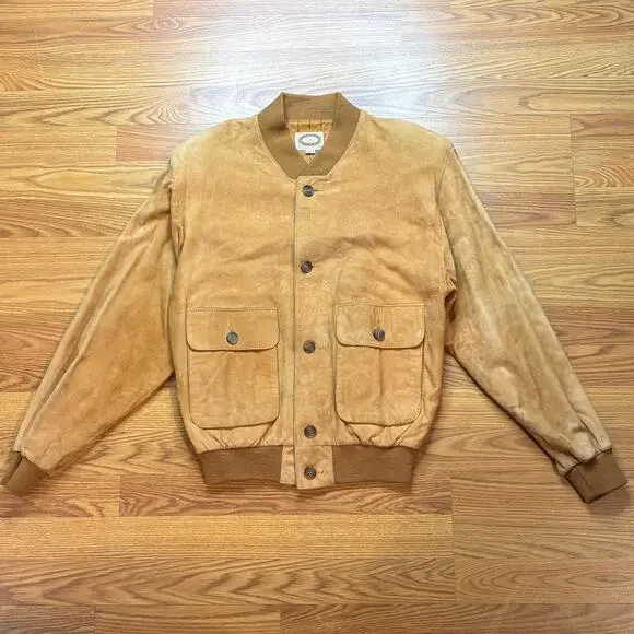 Vintage 1987 Banana Republic Leather Jacket Mens M USA Mill Valley