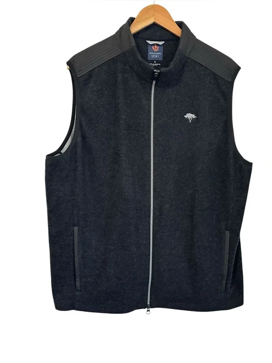 Donald Ross Sport Mens Full Zip Vest Size XL Gray Golf